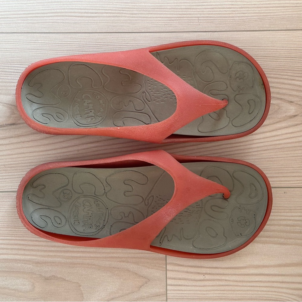 Camper Wabi Sandals - coral color